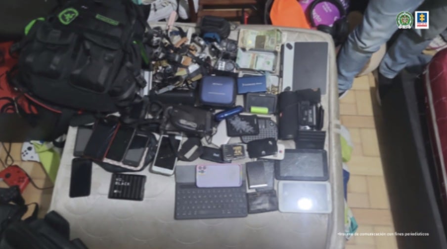 Los elementos hallados a Glerysmar Anais Castro.