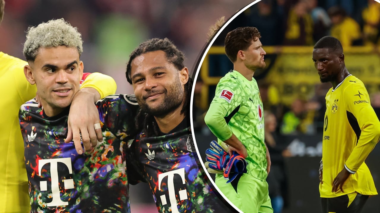 Bayern Múnich (izq.) celebra el tropiezo de Borussia Dortmund en Bundesliga.