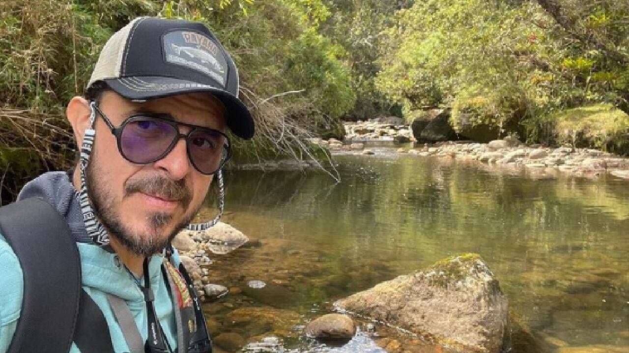 Diego Camargo, durante uno de sus paseos a pescar.