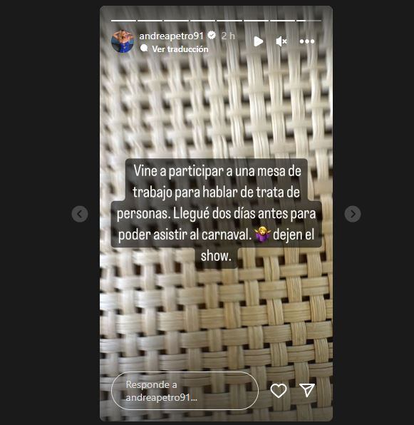 Andrea Petro reveló porqué viajo a Barranquilla