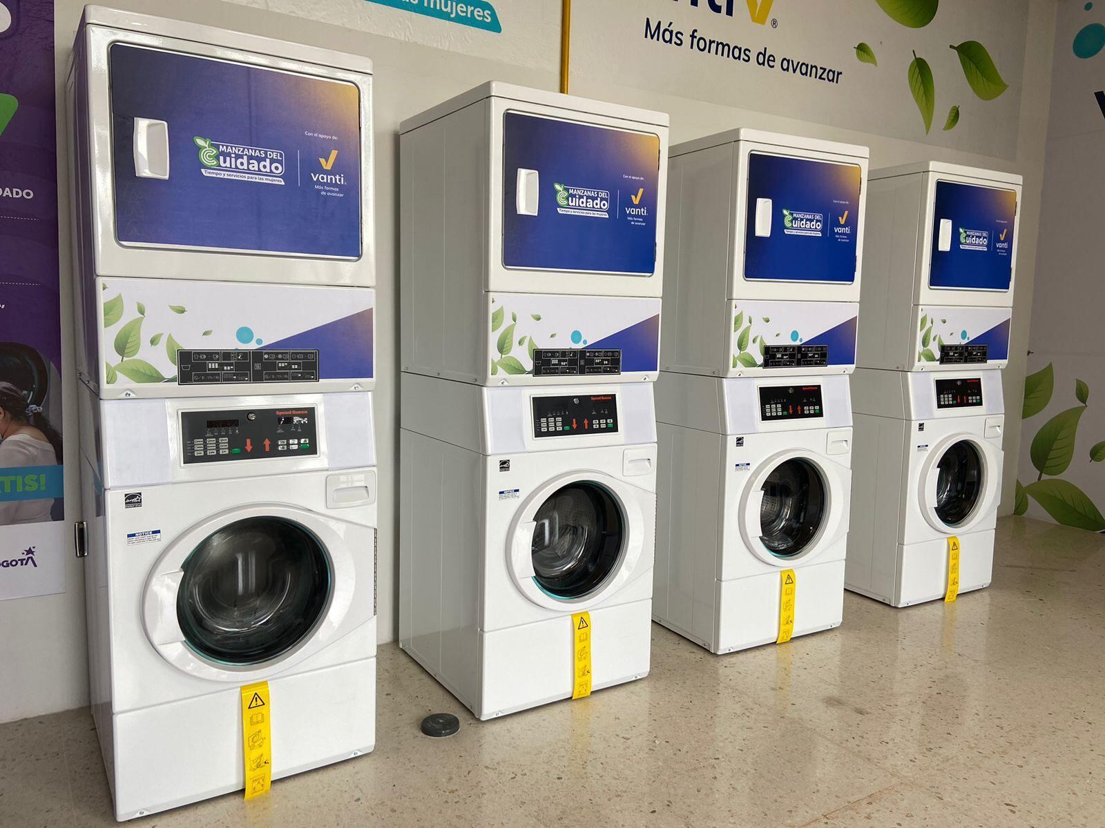 Otro de los servicios que podrán disfrutar las mujeres es el de lavandería comunitaria. Grupo Vanti donó las máquinas.