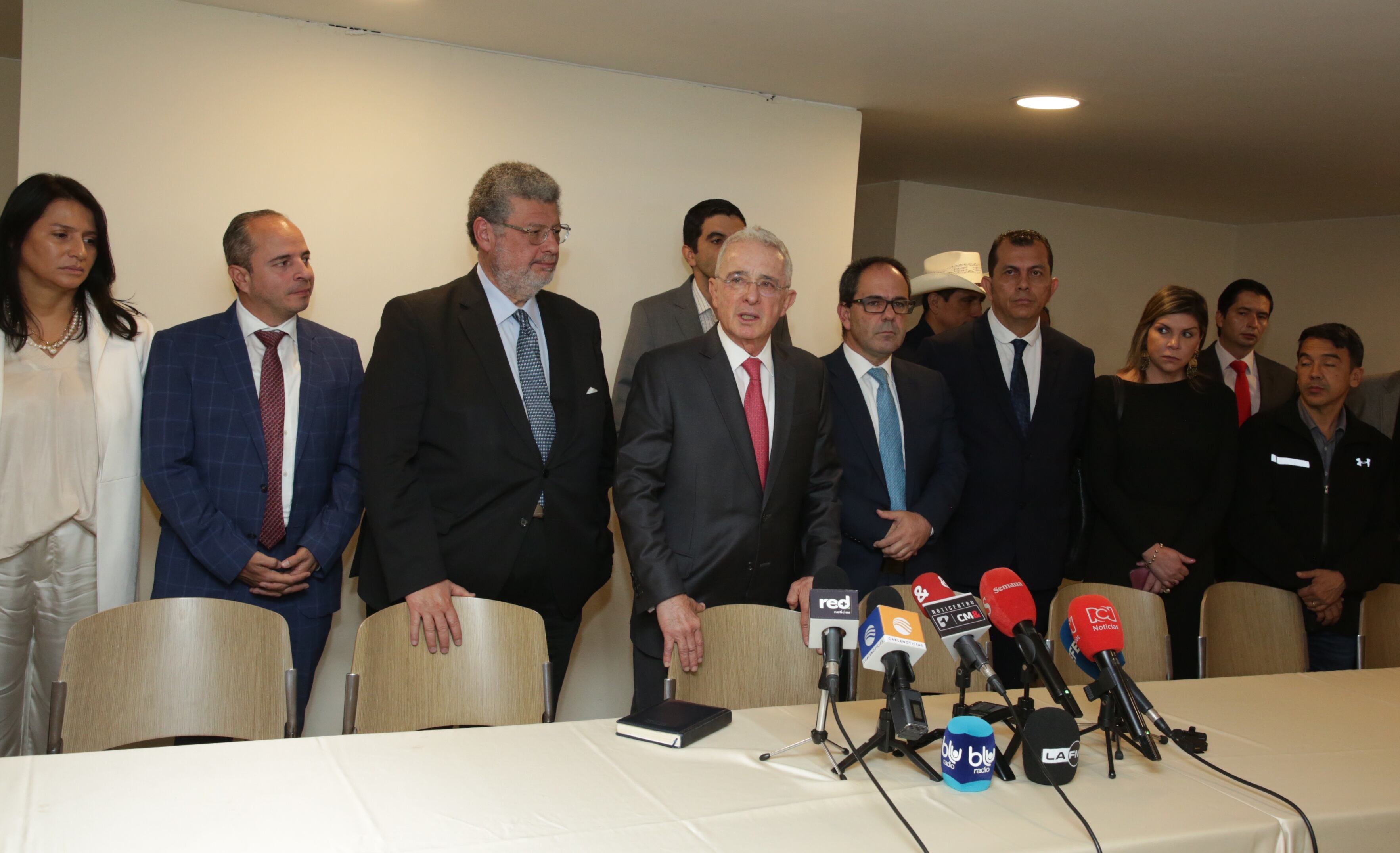 Rueda de Prensa expresidente Álvaro Uribe Vélez y el Centro Democrático
