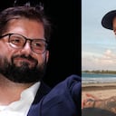 Gabriel Boric, presidente electo de Chile, y el cantante Residente.