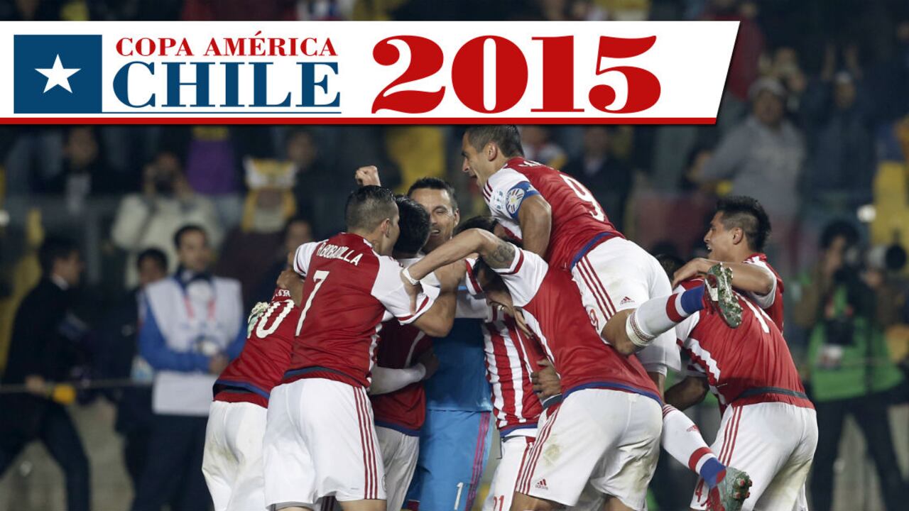 Los paraguayos celebran su paso a las semifinales de la Copa América, donde enfrentarán a Argentina.