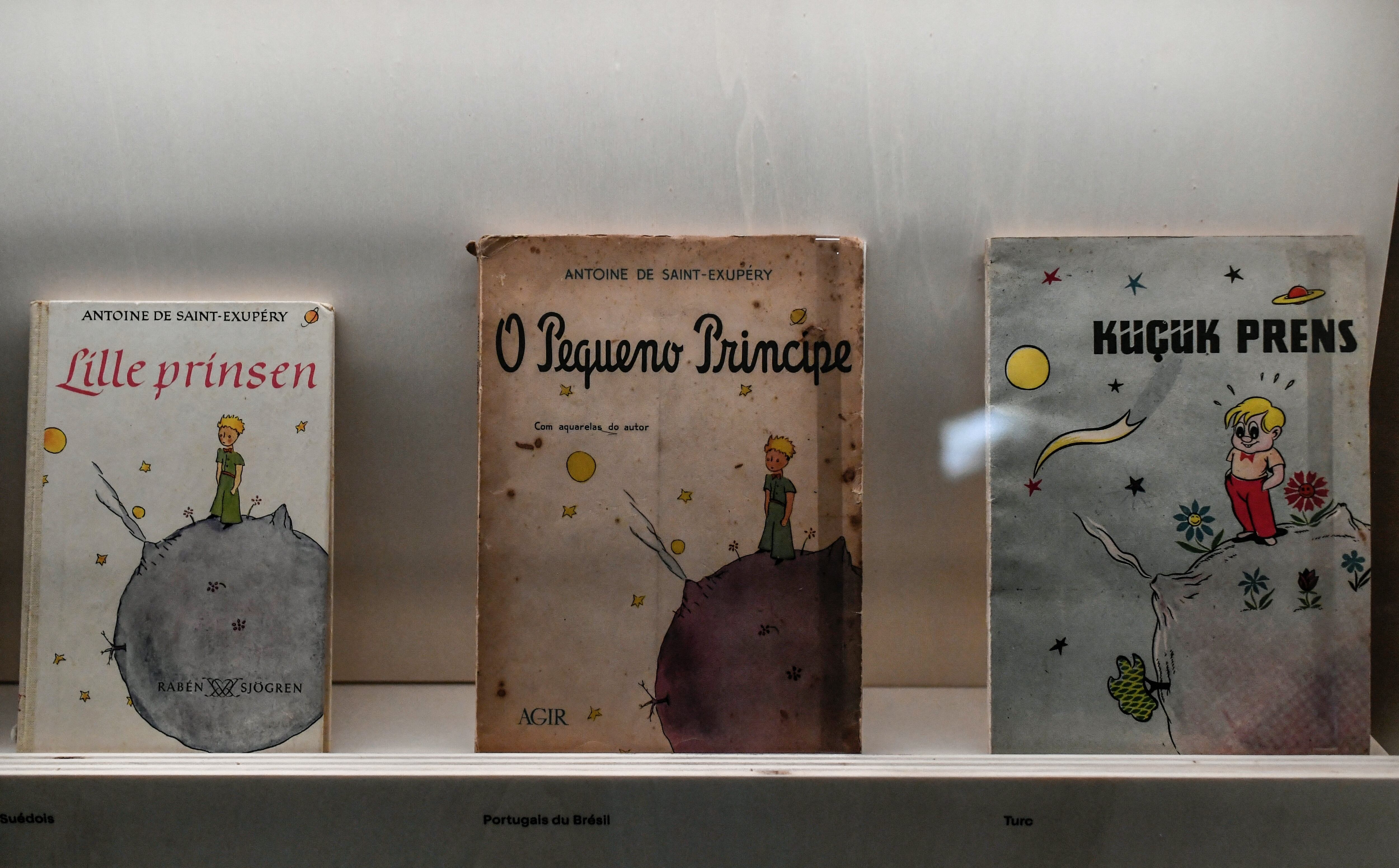 La exposición "Al encuentro del principito" eva hasta junio en el Musée des arts décoratifs de París. Foto: STEPHANE DE SAKUTIN / AFP.