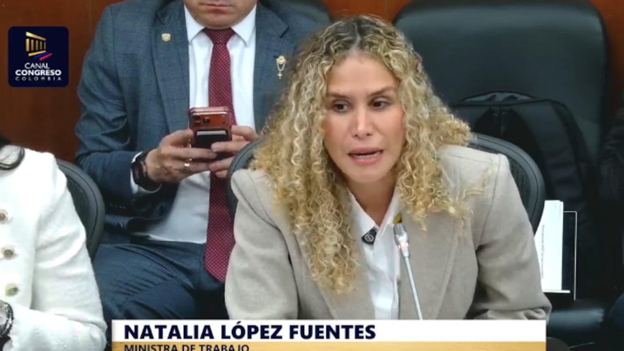 Natalia López, ministra de Trabajo, en Comisión Séptima