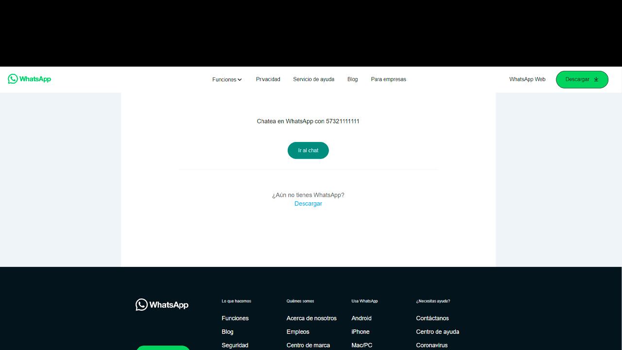WhatsApp permite chatear con otras personas mediante su número de teléfono.