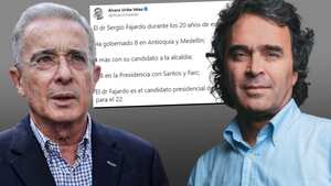 “Fajardo es el candidato presidencial de Santos para el 2022”: Uribe