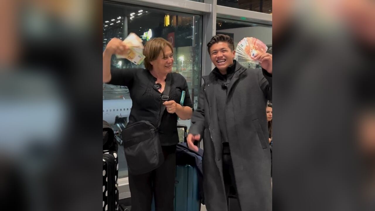 La pareja decidió tomarse la situación de manera cómica.