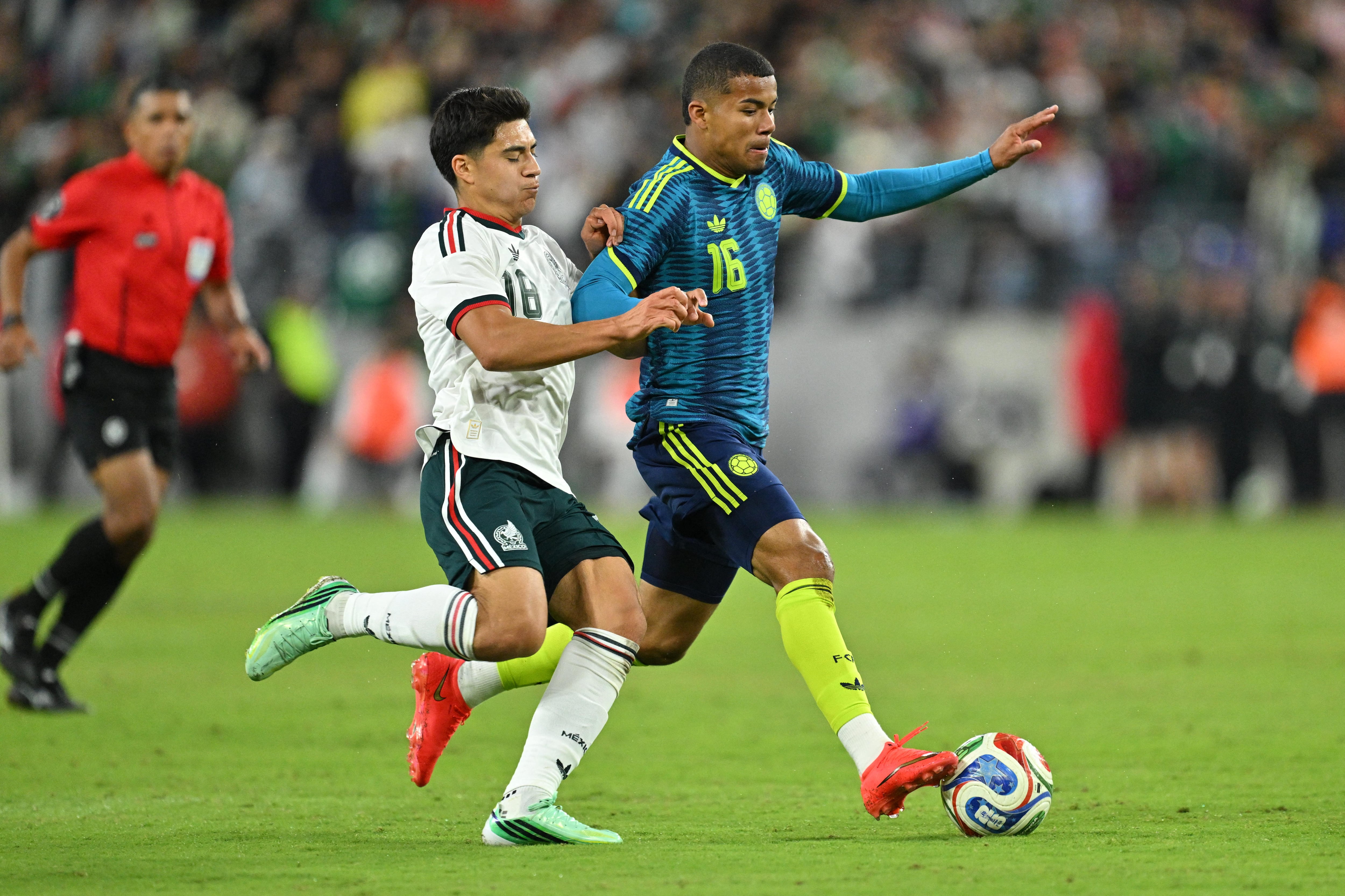 Matías Orozco, volante de Selección Colombia en el juego vs. México