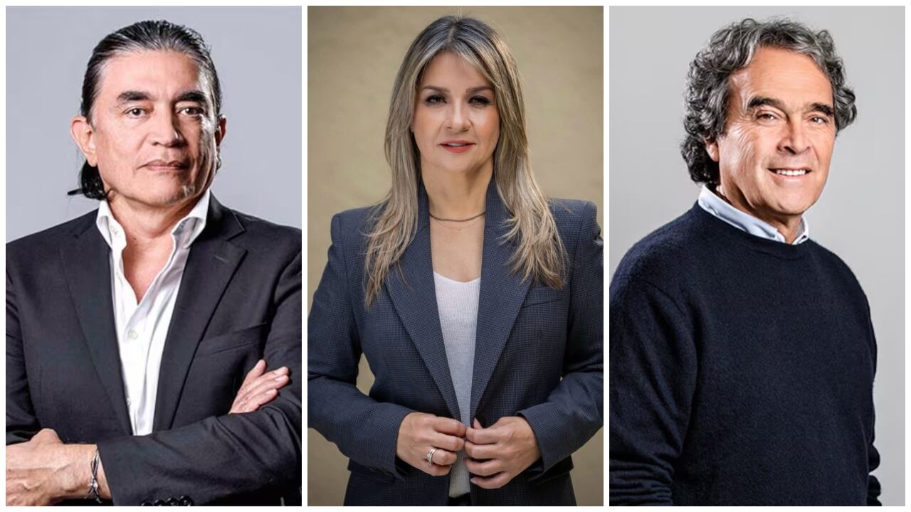 Gustavo Bolívar, Vicky Dávila y Sergio Fajardo