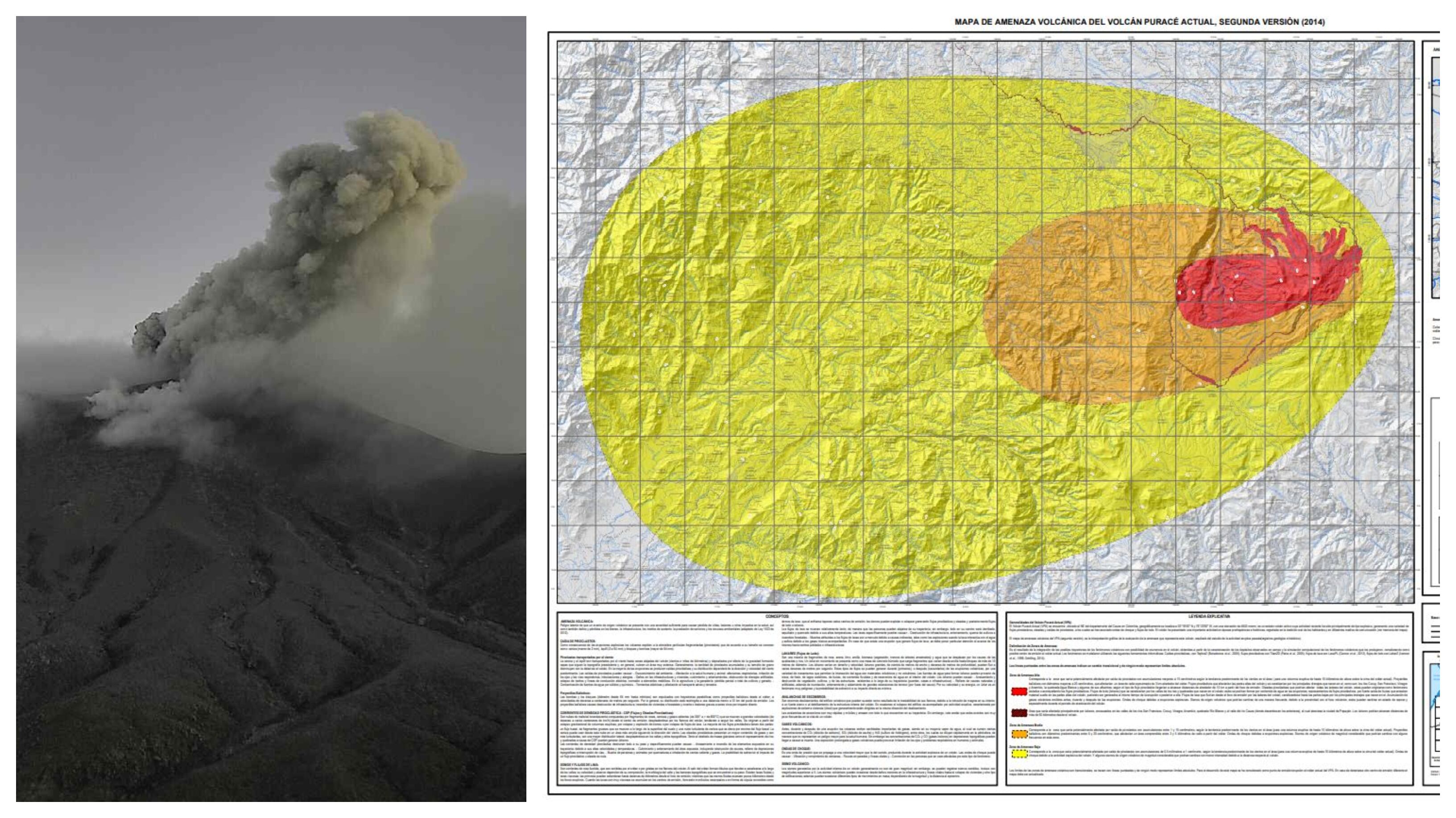 Evacuación preventiva en Puracé: autoridades ordenan salida inmediata en zona de amenaza alta tras incremento de actividad volcánica.