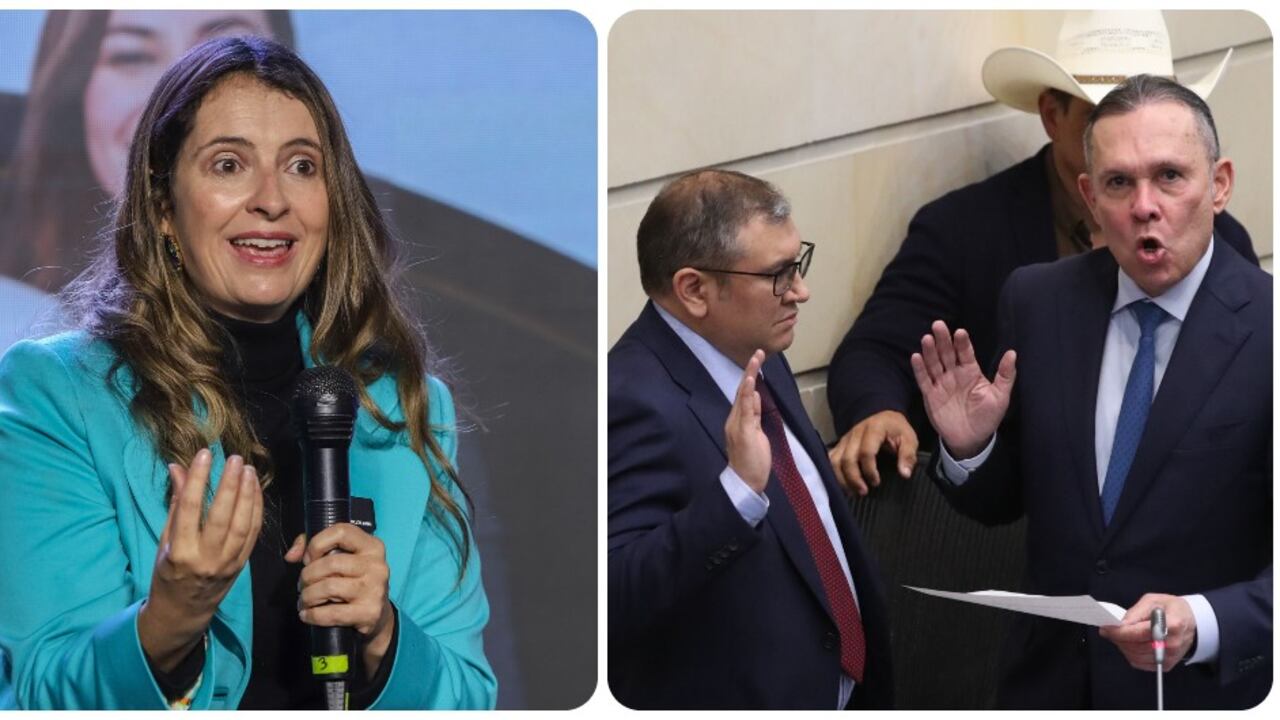 La senadora del Centro Democrático, Paloma Valencia, y la posesión del nuevo magistrado de la Corte Constitucional.