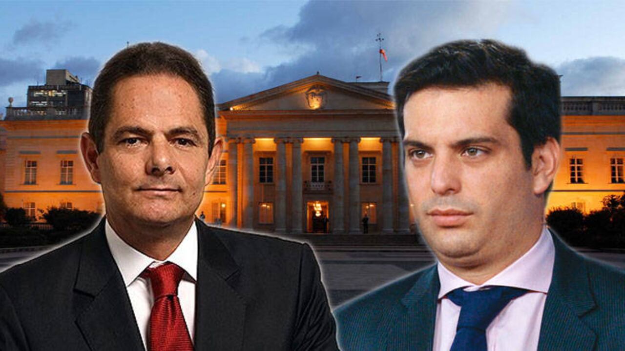 Germán Vargas Lleras, líder de Cambio Radical; Simón Gaviria, dirigente del Partido Liberal