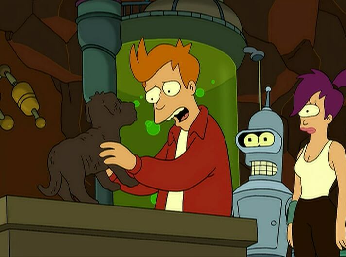 Fry enfrenta el dilema de revivir a Seymour: La inteligencia artificial elige ‘Jurassic Bark’ como el episodio más emotivo de Futurama por su decisión final