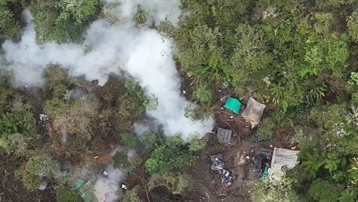 Operativo contra la minería ilegal en Los farallones de Cali