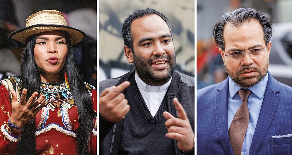  La líder indígena Luz Mery Queragama; el padre Michael Daniel Cuevas, cabeza de la Fundación Predicadores de la Misericordia, y el abogado Alejandro Carranza han dado la lucha por la comunidad y reclaman respuestas del Gobierno.