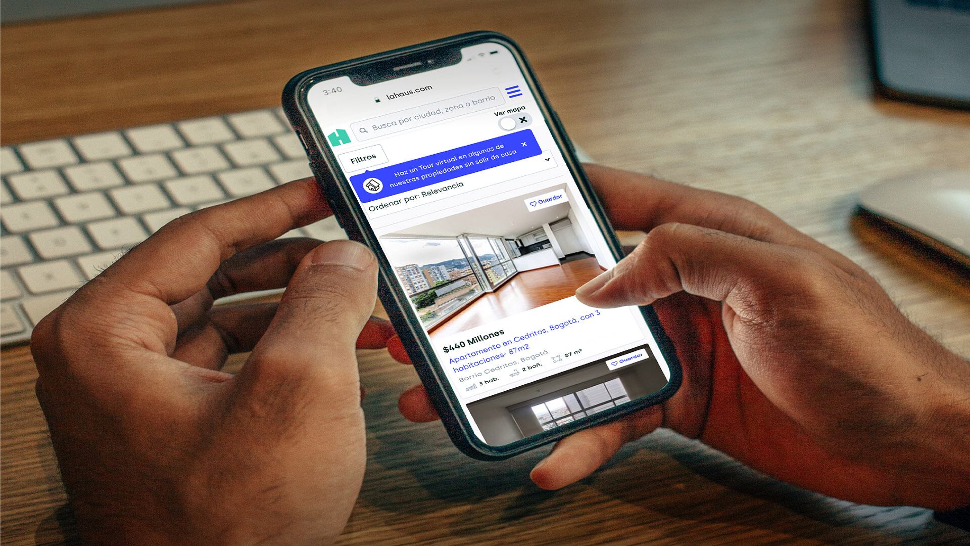 En promedio, el 84,82 por ciento de los usuarios de La Haus buscaron casas o apartamentos nuevos durante este año.