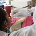 Jornada de pruebas de covid-19 en el municipio de Luruaco, en el Atlántico.