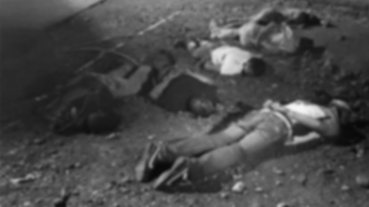 Los cuerpos fueron encontrados amarrados de manos y pies.