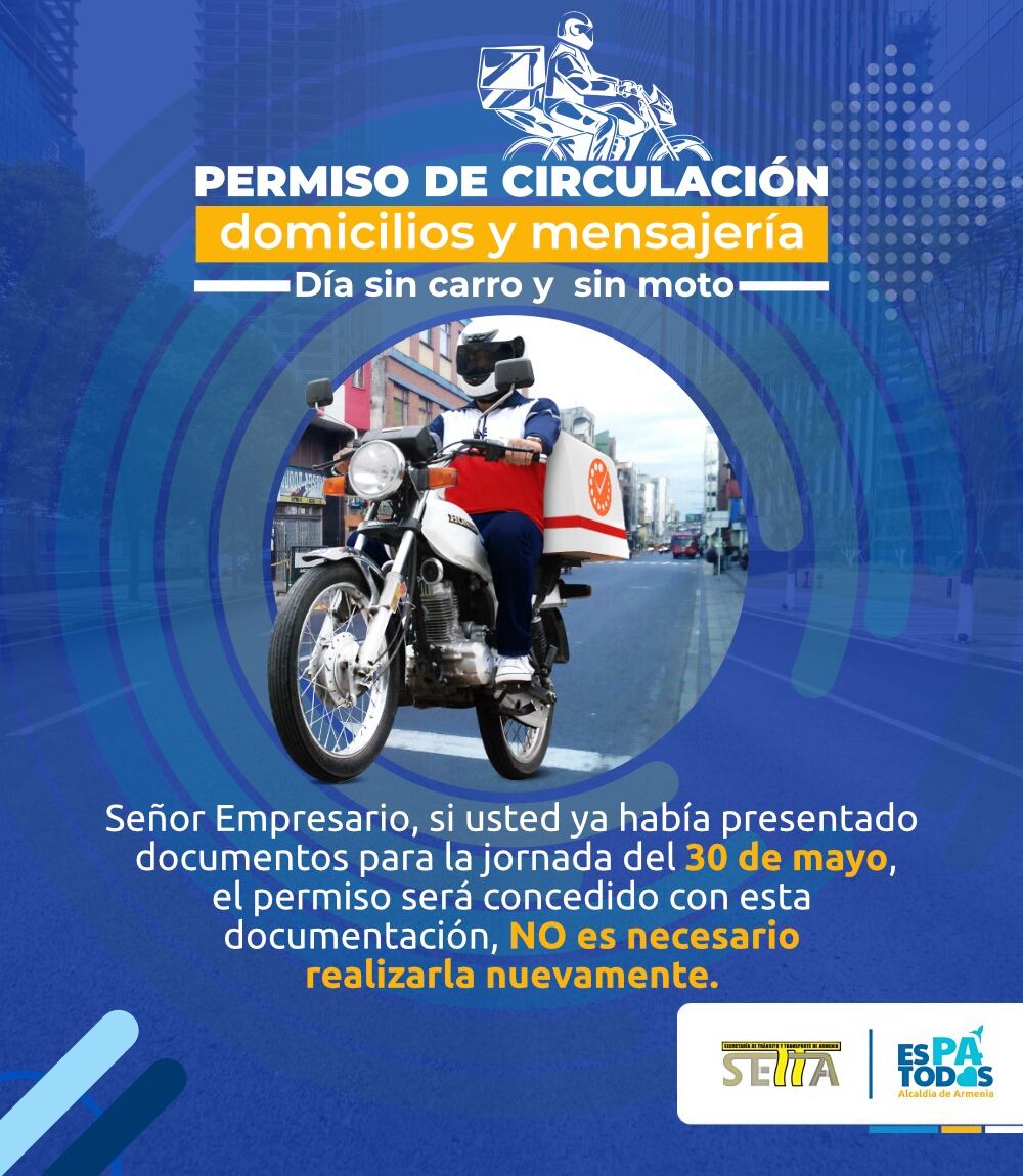 Día sin Carro y sin Moto en Armenia