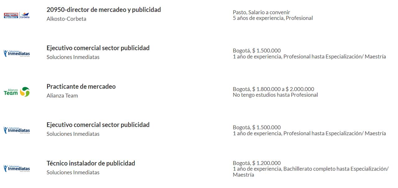 Para aplicar a estas ofertas y conocer otras vacantes, ingrese en: https://www.semana.com/empleos/ | Foto: Semana / empleos