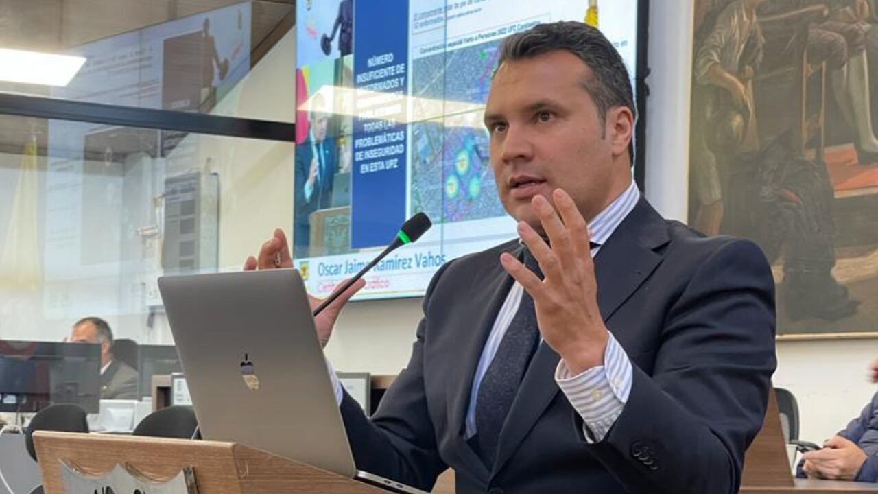 Concejal Óscar Ramírez Vahos, del Centro Democrático