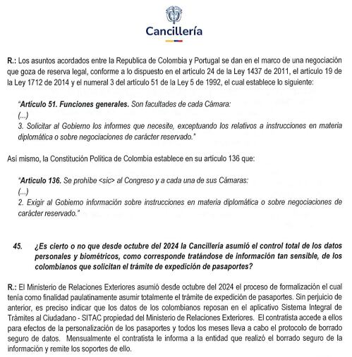 La Cancillería confirmó que el proveedor de pasaportes borra los datos de los ciudadanos que solicitan ese documento cada mes.