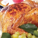 Pavo con salsa negra y compota de manzana