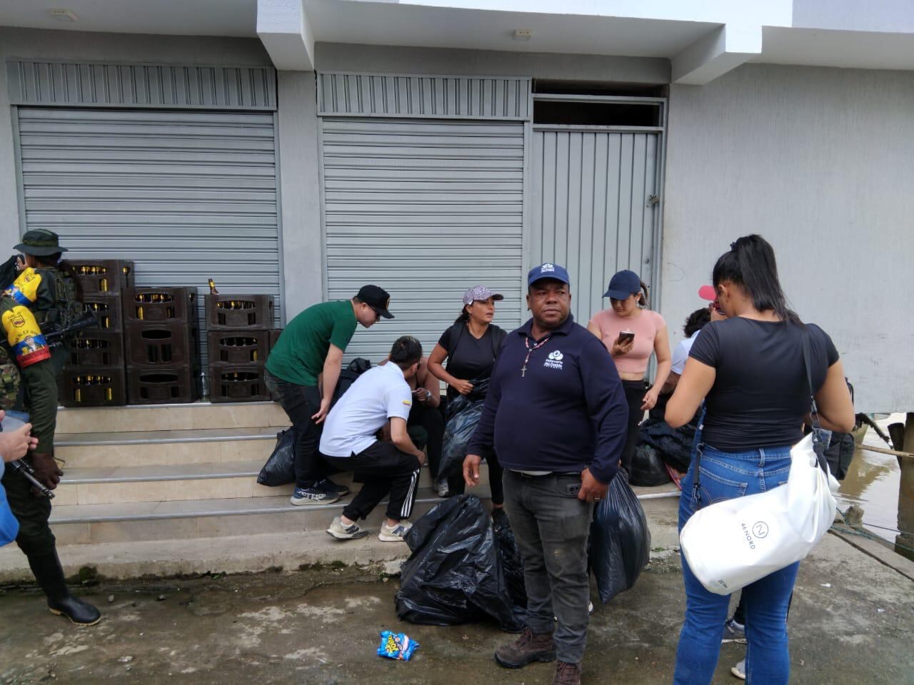 Contratistas liberados por las disidencias de las Farc.