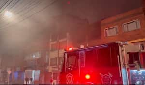 Fueron necesarias 11 máquinas de bomberos para acabar con el incendio