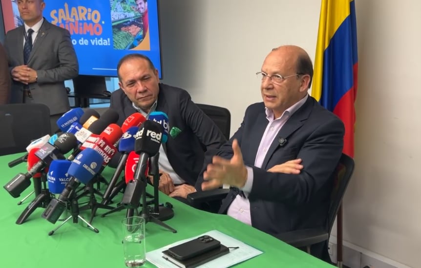 Rueda de prensa sobre salario mínimo