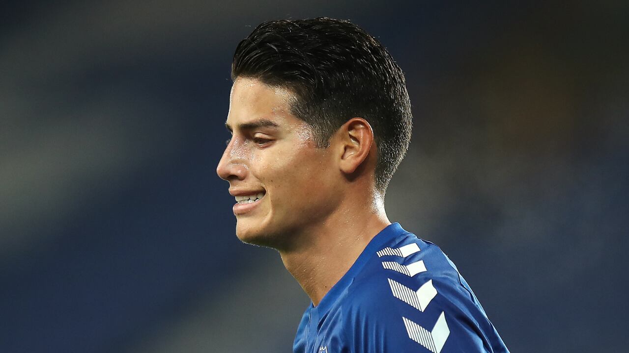 James Rodríguez en su paso por Everton de Inglaterra