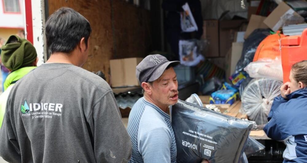 Ayudas humanitarias entregadas en Bogotá