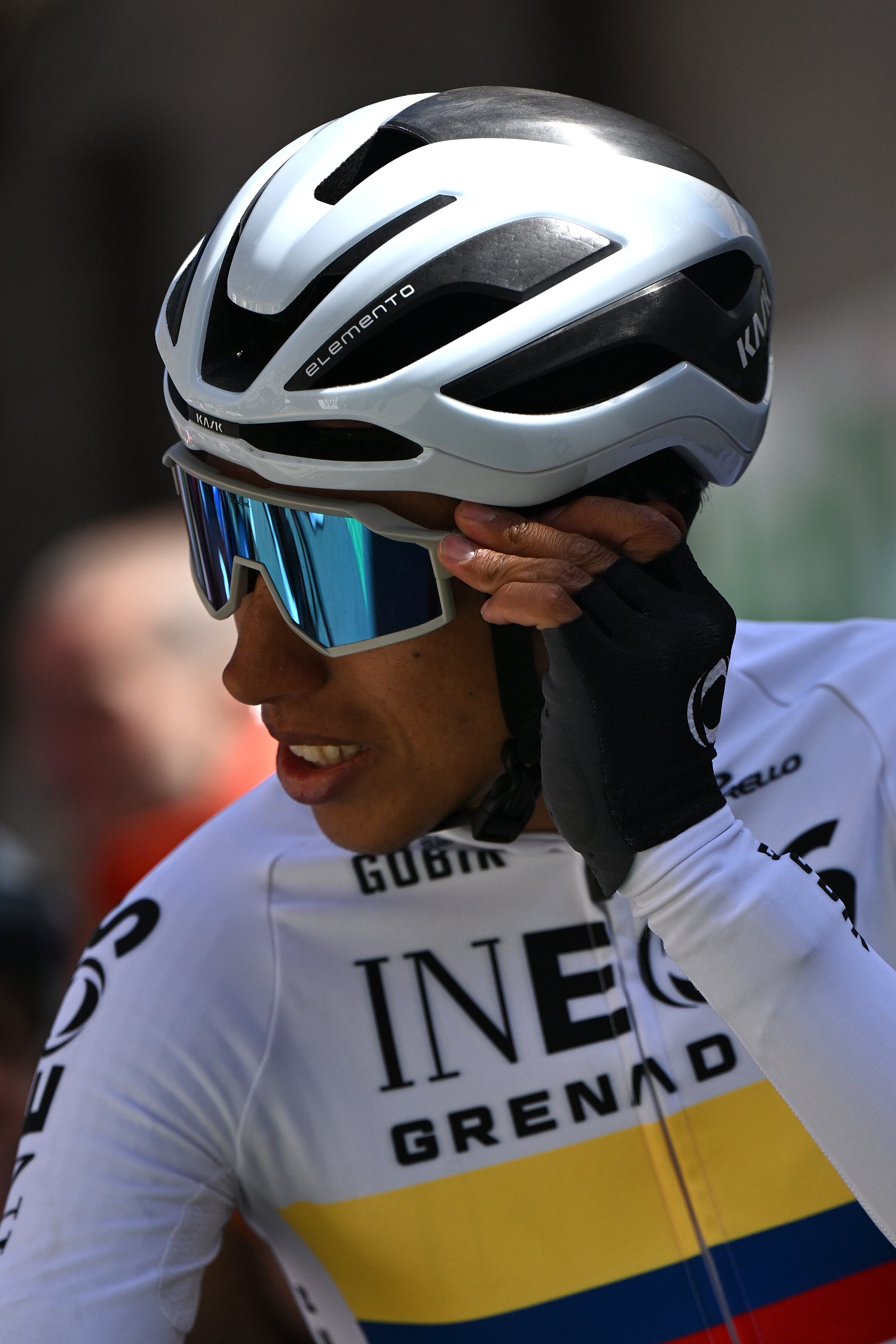 BERGA, SPAIN - MARCH 29: Egan Bernal of Colombia and Team INEOS Grenadiers prior to the 104th Volta Ciclista a Catalunya 2025, Stage 6 a 118km stage from Berga to Queralt 1133m / #UCIWT / Stage shortened by adverse weather conditions / on March 29, 2025 in Berga, Spain. (Photo by Szymon Gruchalski/Getty Images)