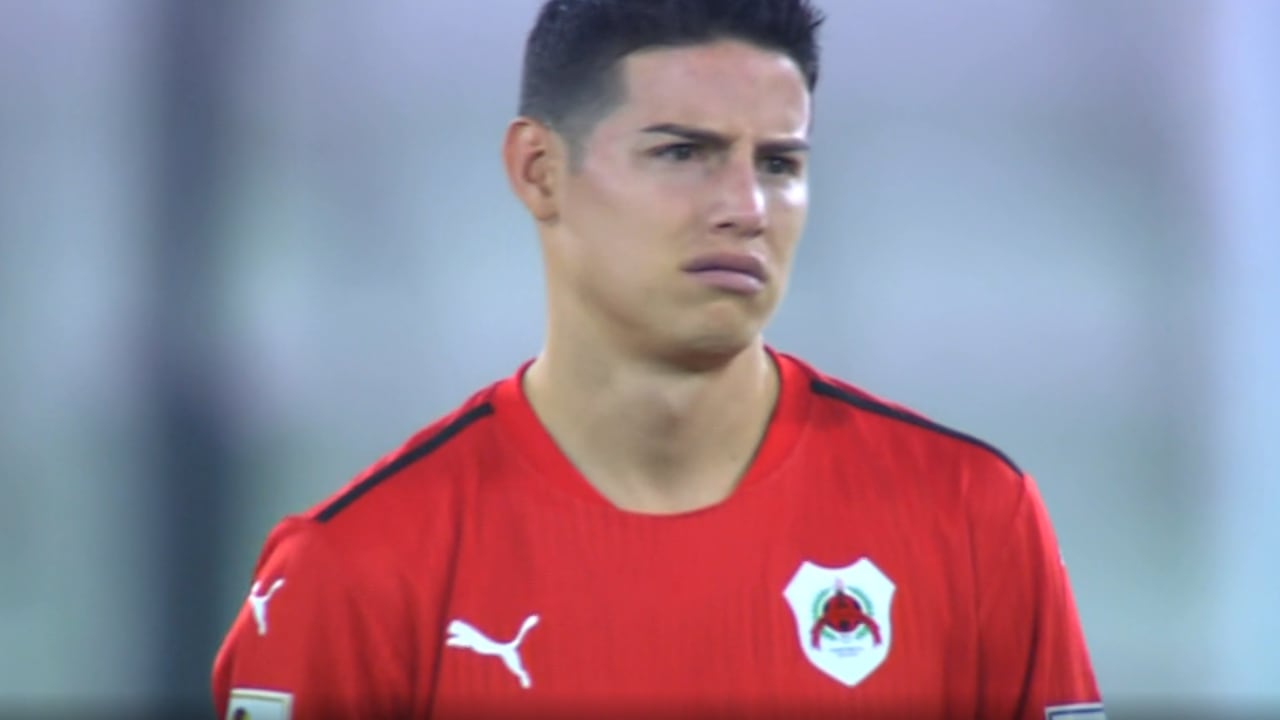 James actuó 85 minutos en una serie que se definió desde el punto penal