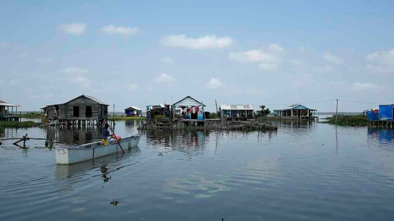 Los habitantes de Nueva Venecia tienen como medio de subsistencia la pesca. En este corregimiento hay colegio, puesto de salud e iglesias. Sin embargo, sus condiciones económicas son muy limitadas. Foto: Guillermo Torres