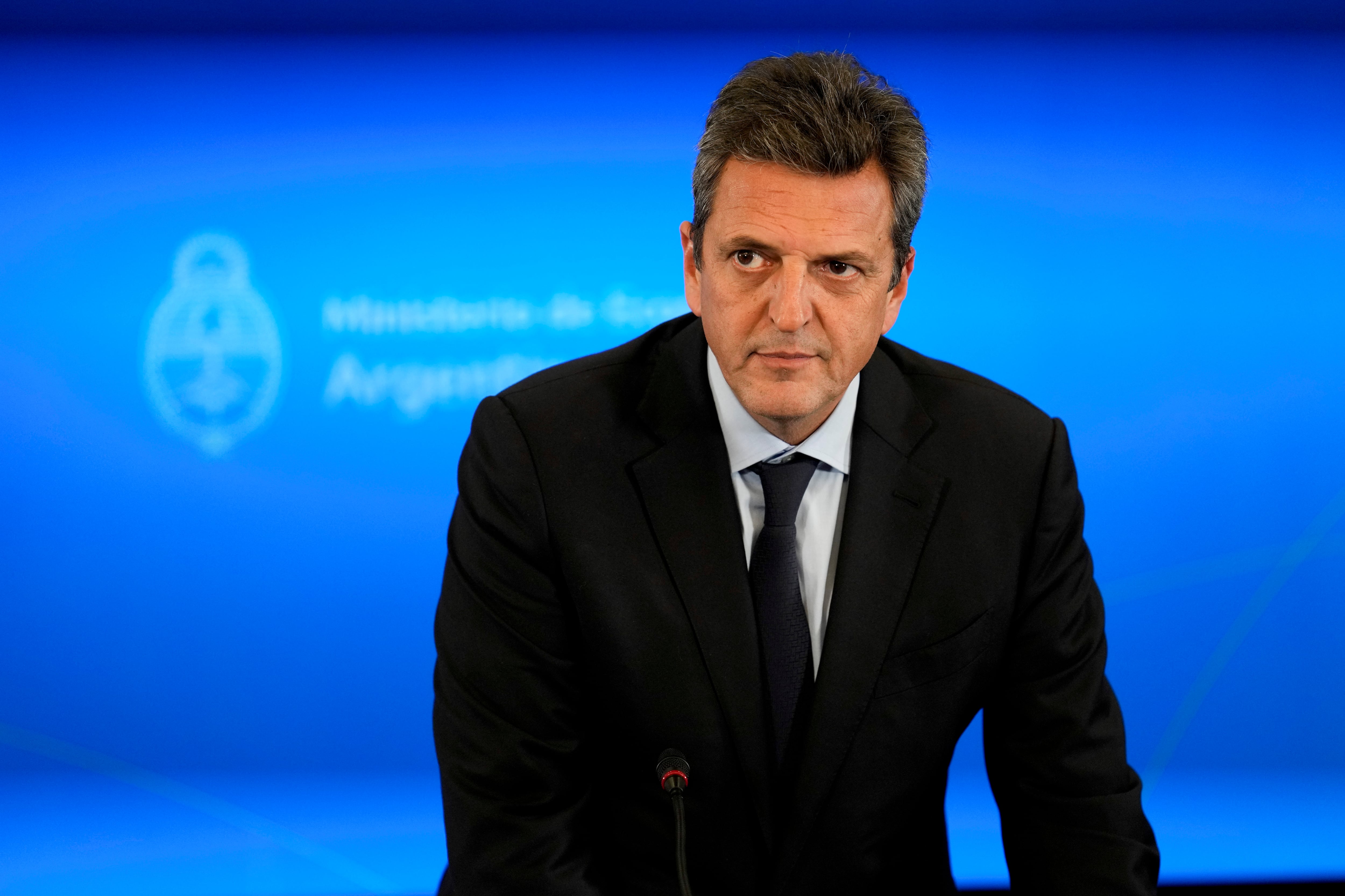 Argentina's Economy Minister Sergio Massa