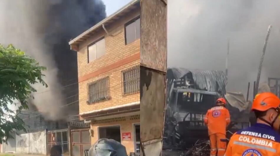 Fuerte incendio en el Urabá antioqueño este sábado, 3 de junio.