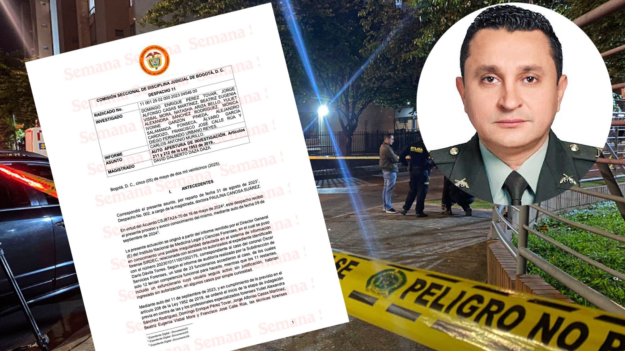 Oscar Dávila coronel documentos