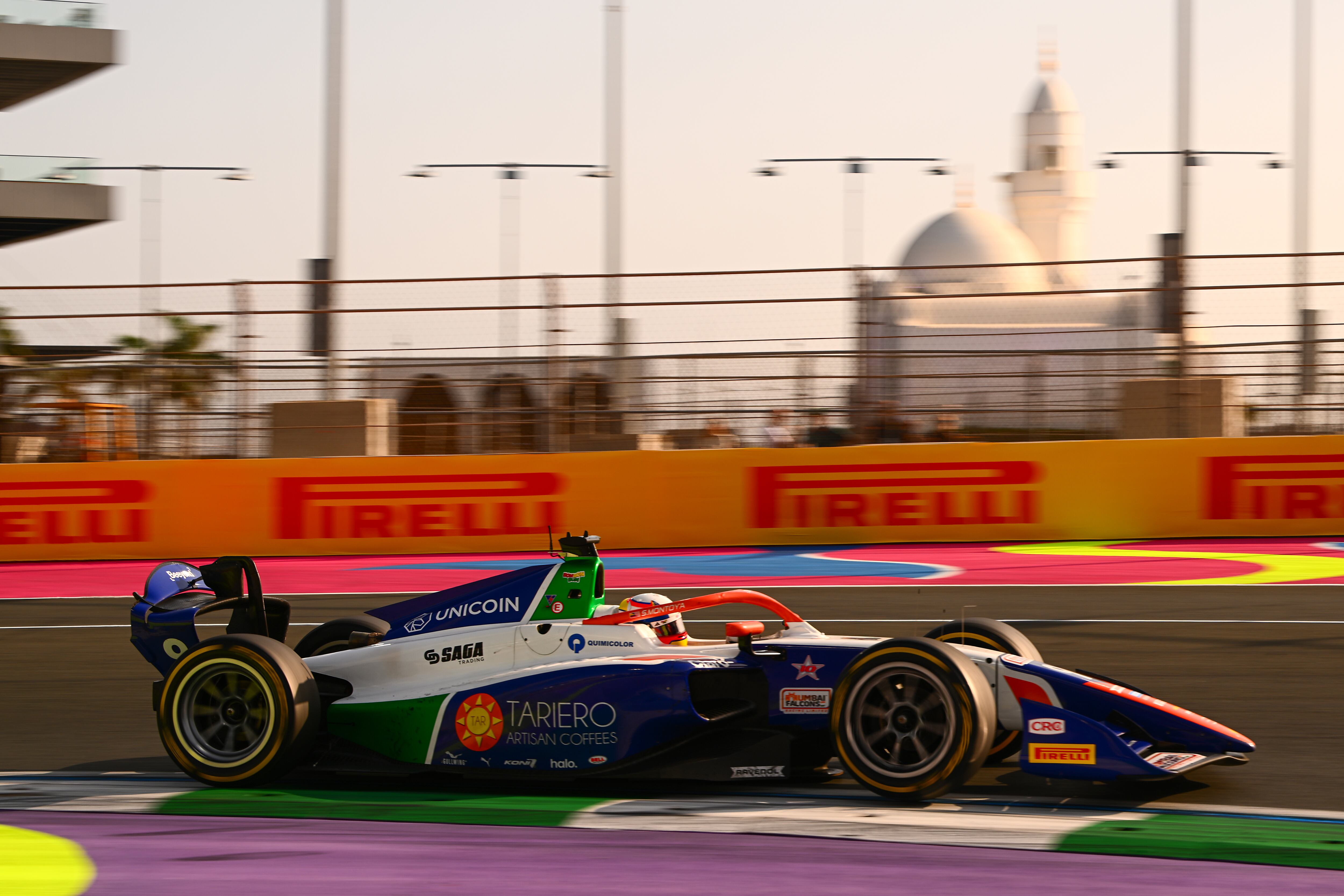 Imagen de Montoya, en competencia este domingo, en Jeddah.