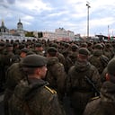 El ejército ruso niega estar retirándose de Ucrania. Foto: AFP.