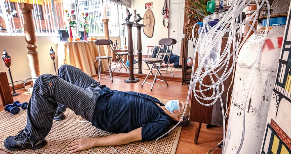  Antolínez se recupera rápidamente de los riñones y el corazón, pero el órgano más afectado fue el pulmón. Para rehabilitarlo y fortalecerlo el ejercicio físico es clave y los médicos estiman que tardará unos seis meses en ese proceso.