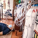 Antolínez se recupera rápidamente de los riñones y el corazón, pero el órgano más afectado fue el pulmón. Para rehabilitarlo y fortalecerlo el ejercicio físico es clave y los médicos estiman que tardará unos seis meses en ese proceso.