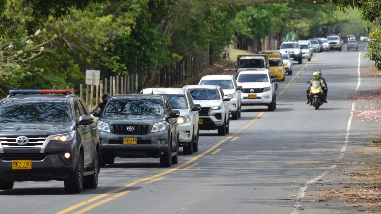Caravanas de la fuerza pública en el Bajo Cauca antioqueño.