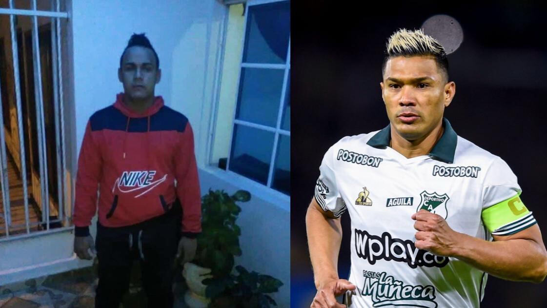 Johan Roncancio, asesinado, y Teófilo Gutiérrez.