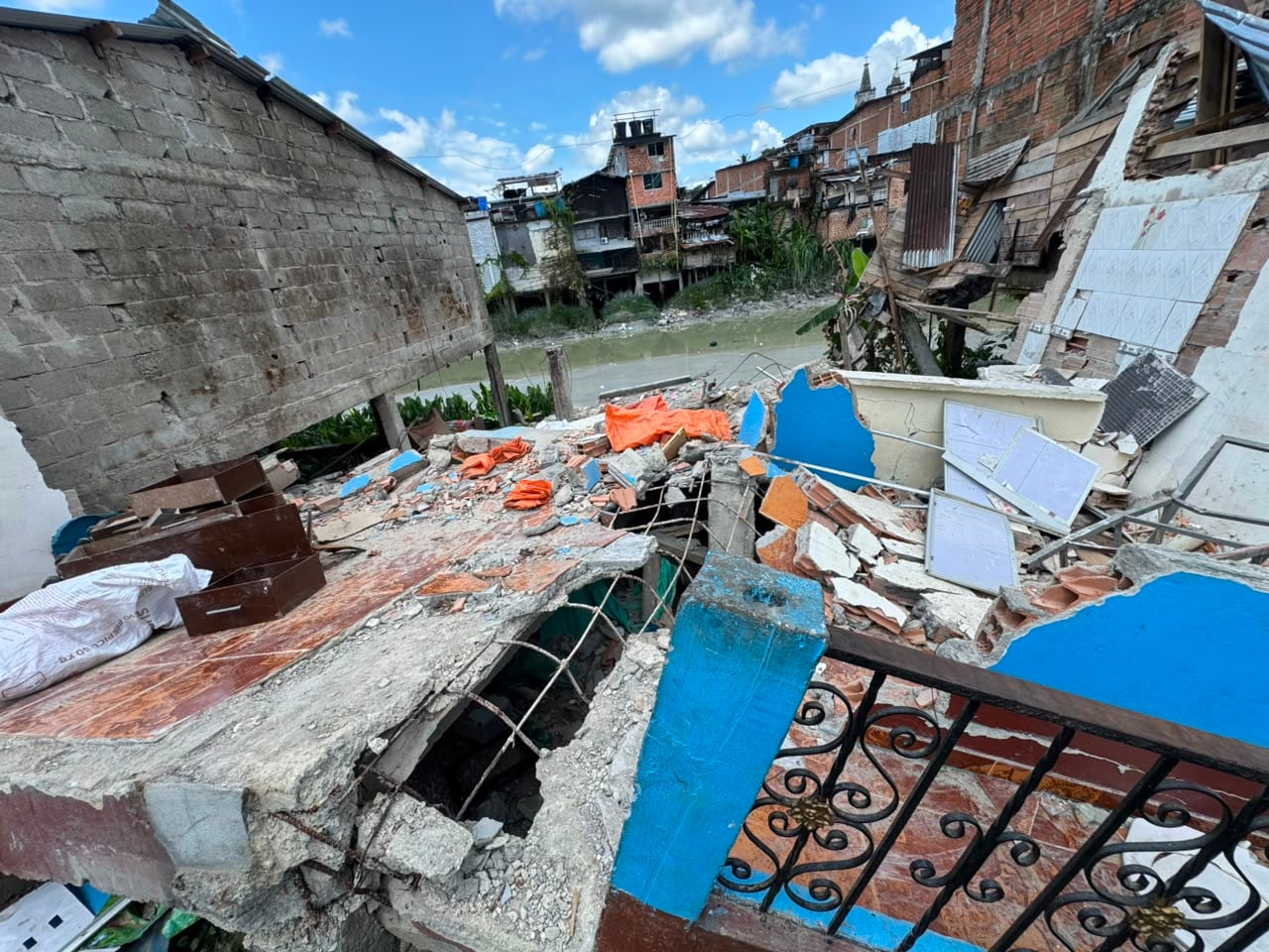 Afectaciones del terremoto en Istmina, Chocó.
