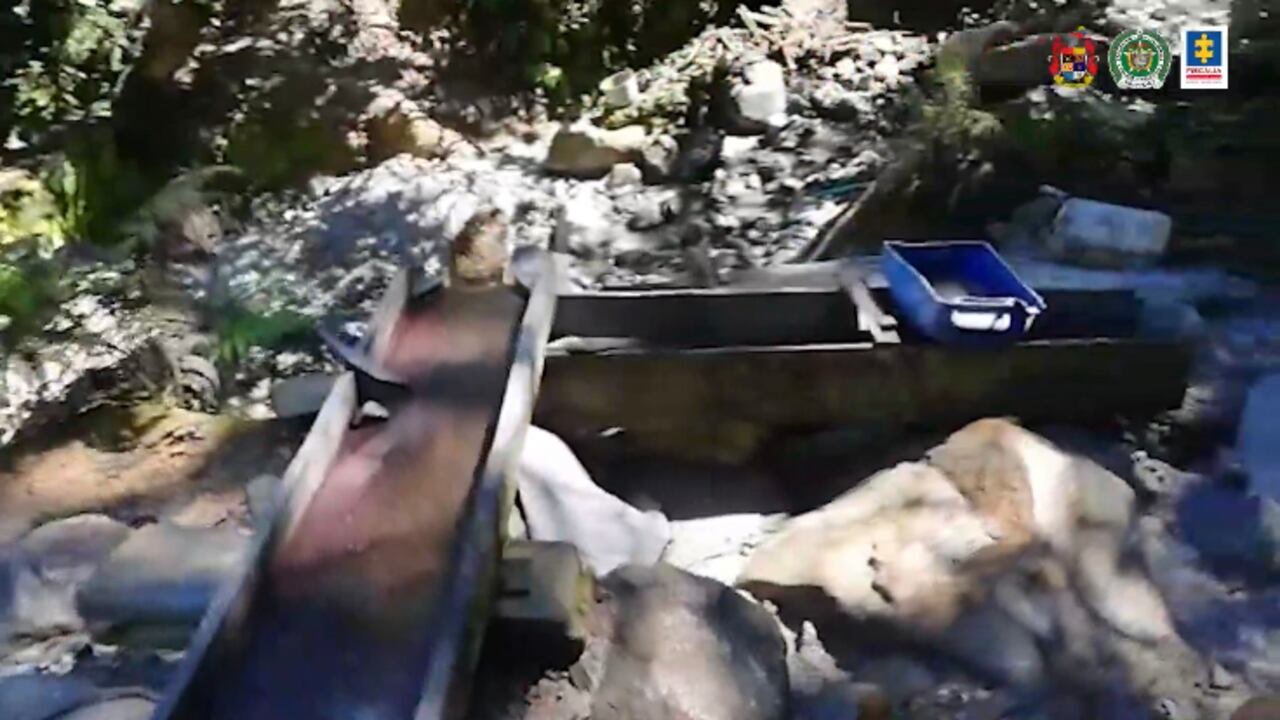 Descubren gigantesco complejo de extracción ilegal de oro en Antioquia