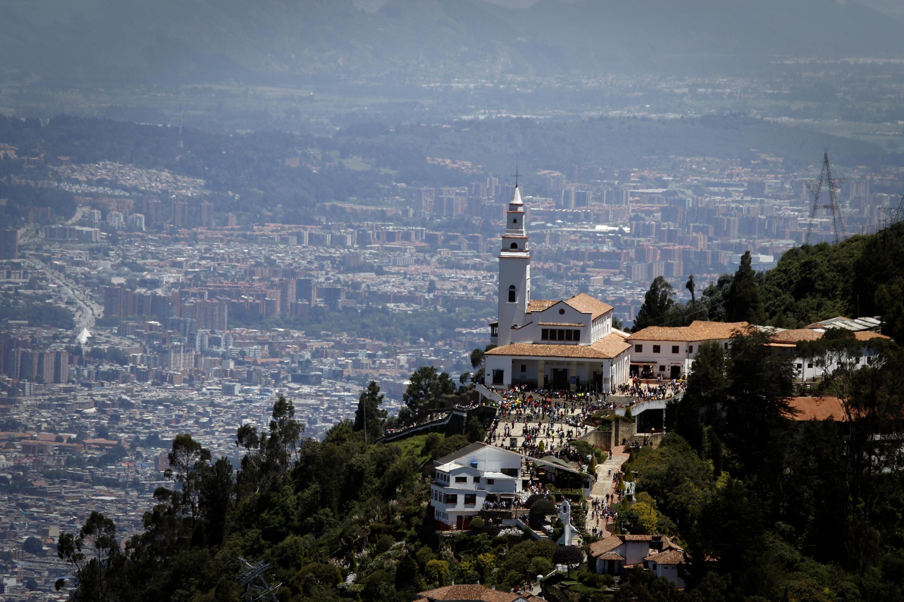 Cerro de Monserrate, en Bogotá.