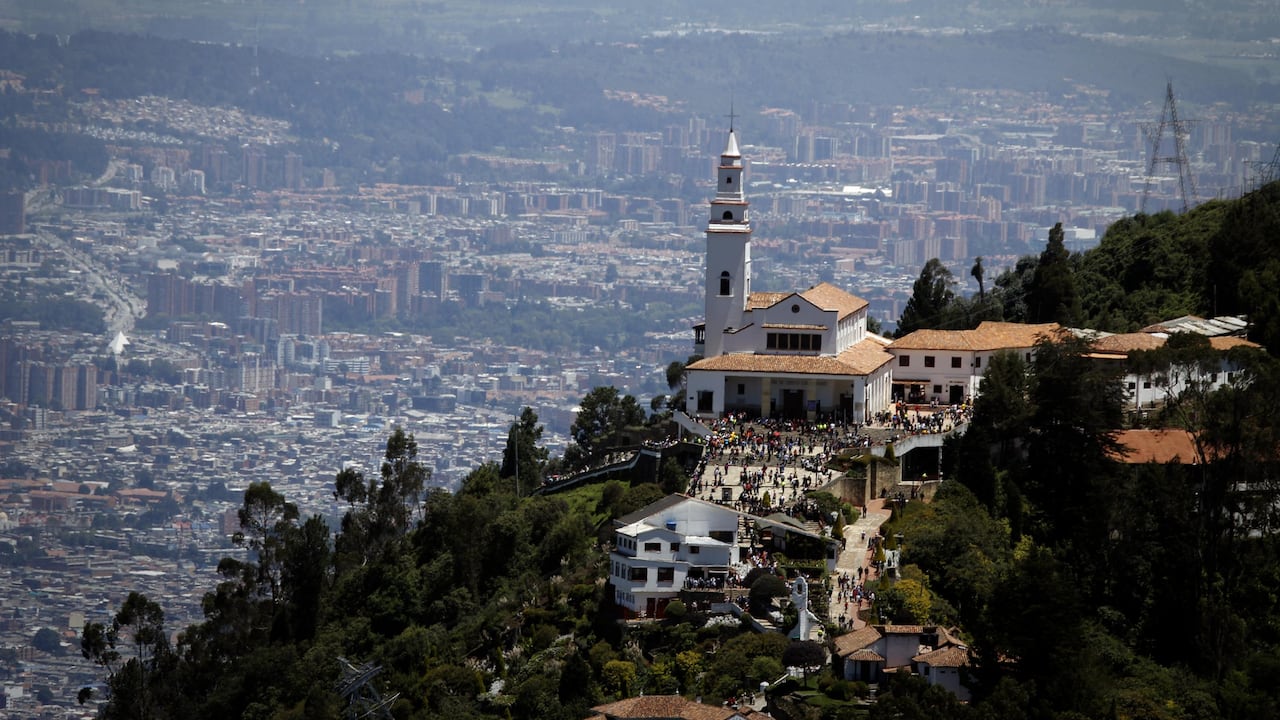 Cerro de Monserrate, en Bogotá.